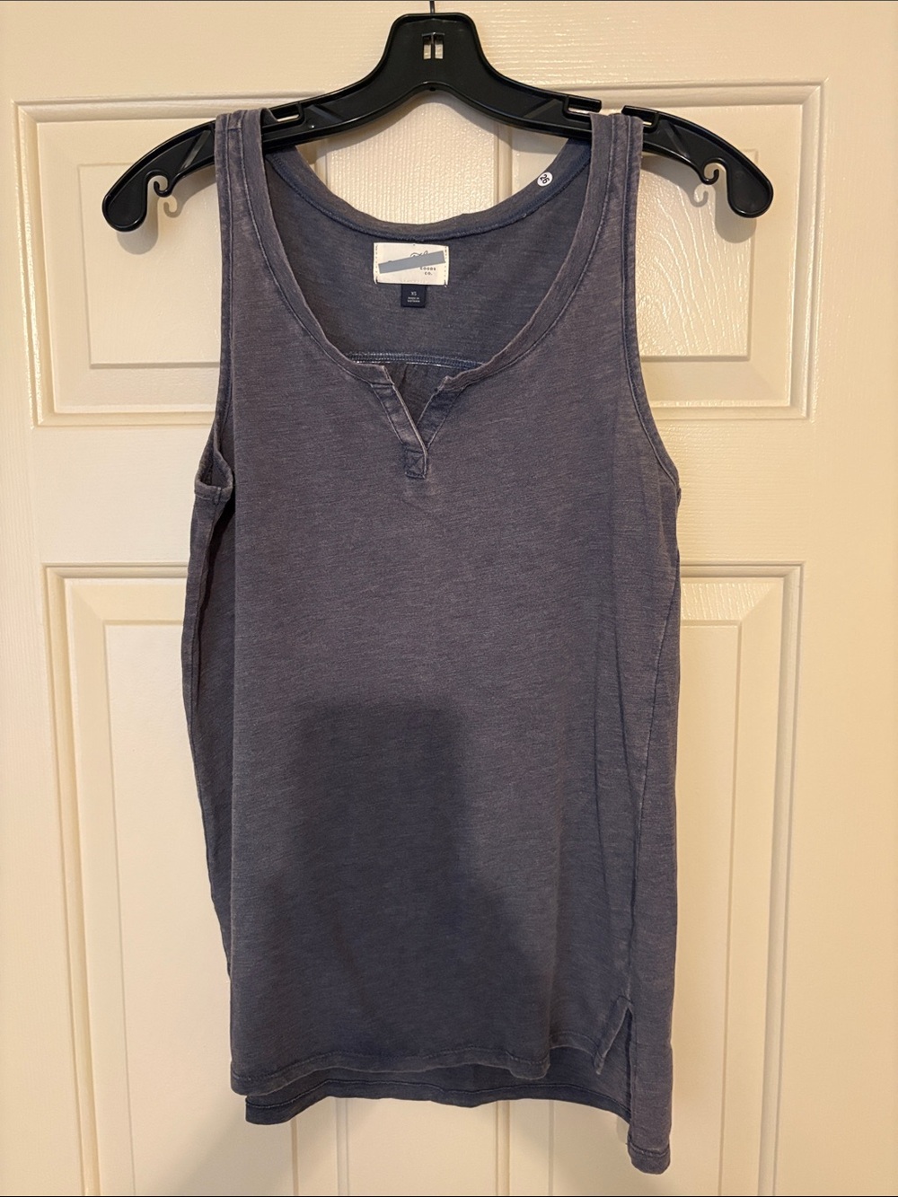 Washed Slate Scoop Neck Tank Top